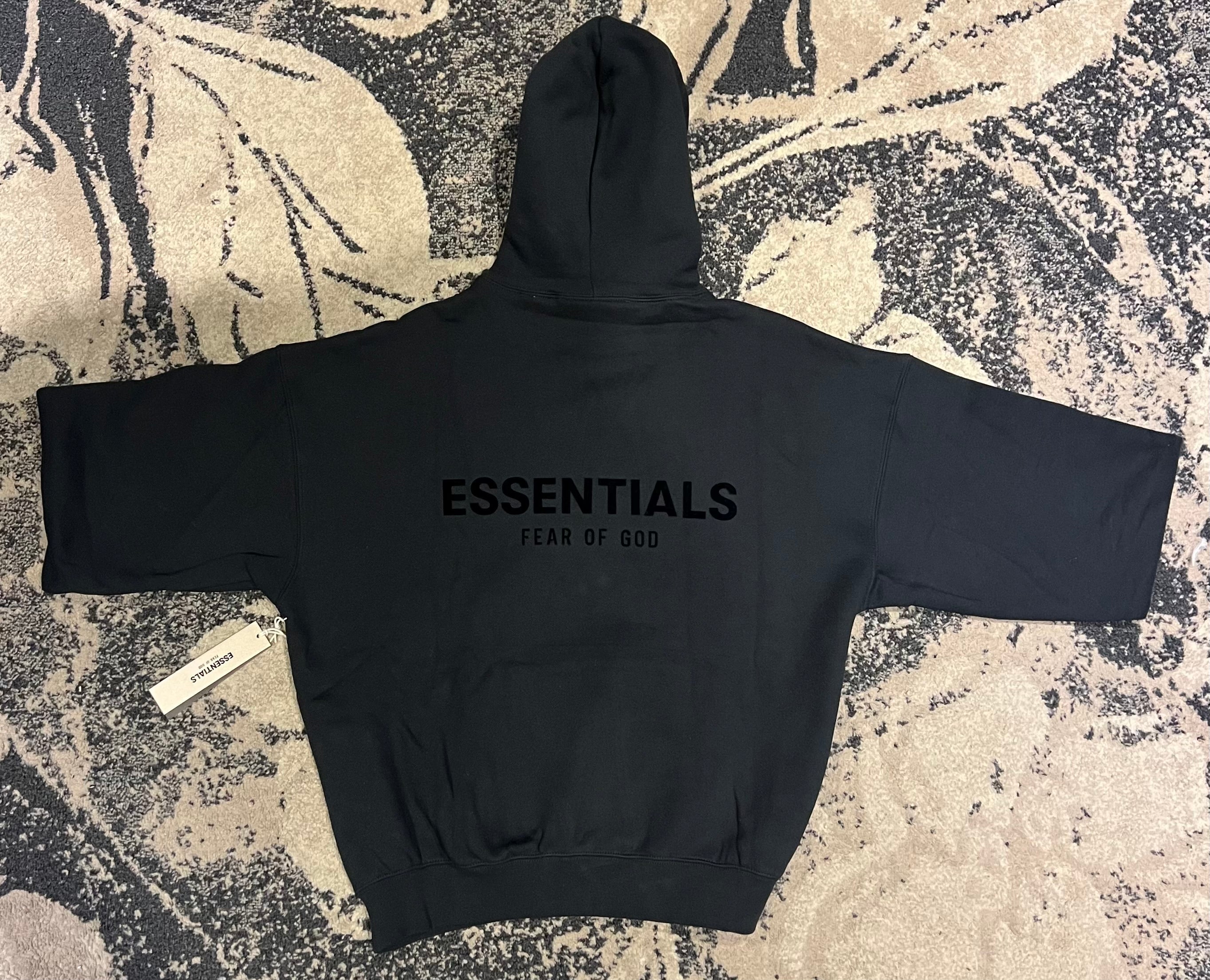 Fear of God Essentials Hoodie Noir - Vue arrière