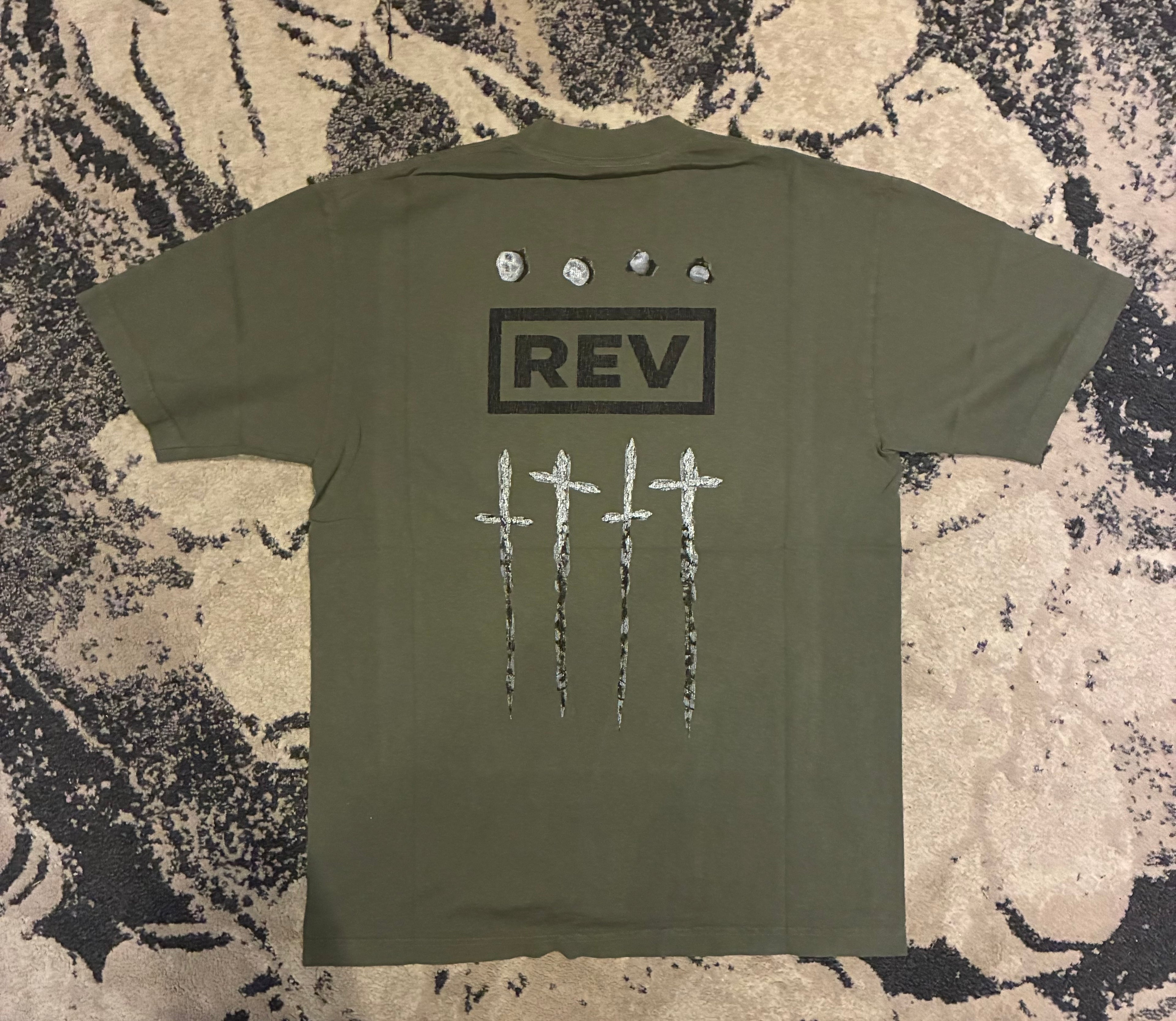 REVENGE *Closer To God* Tee-Shirt -Army Green