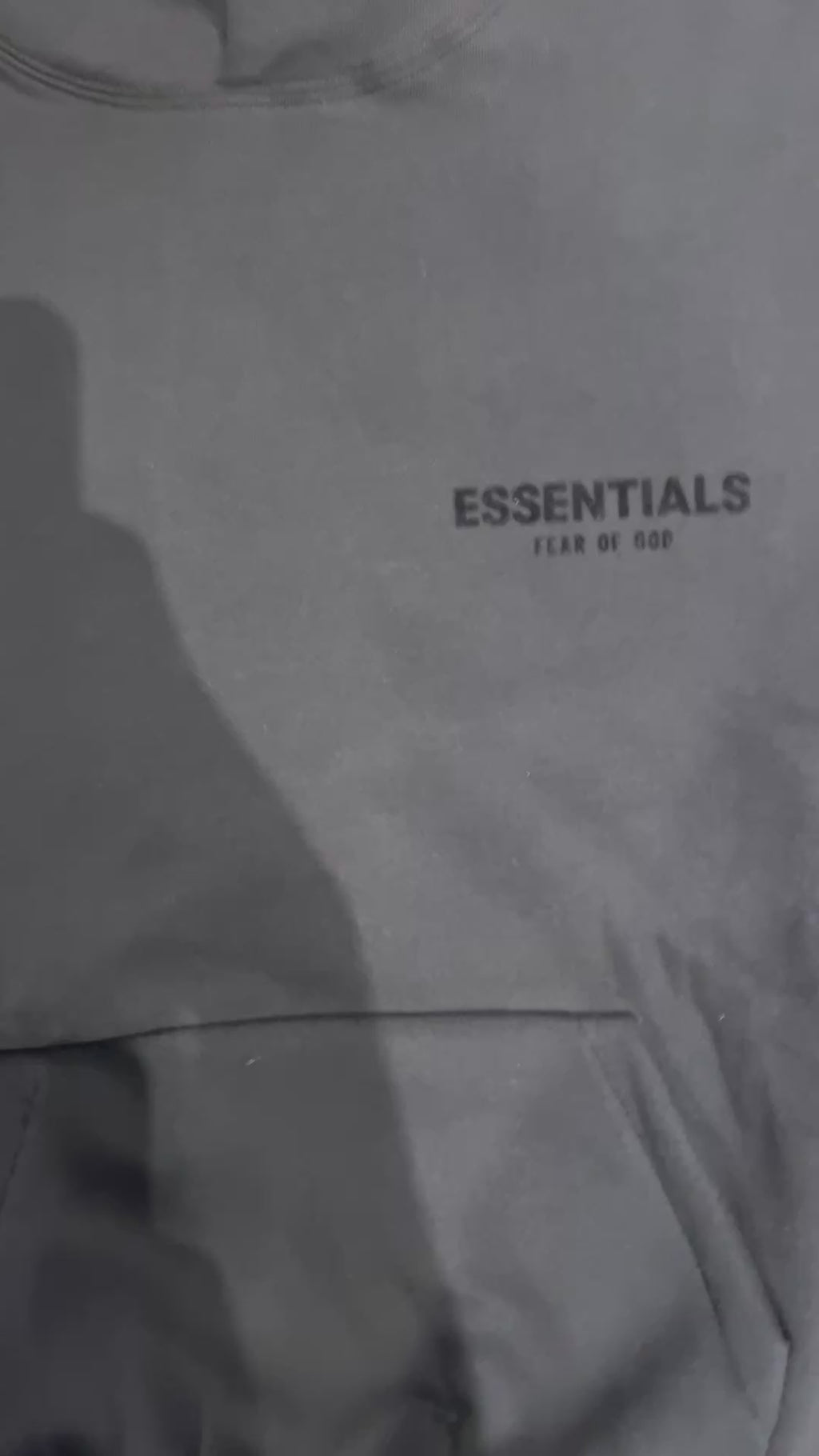 Fear of God Essentials Hoodie SS22— Stretch Limo