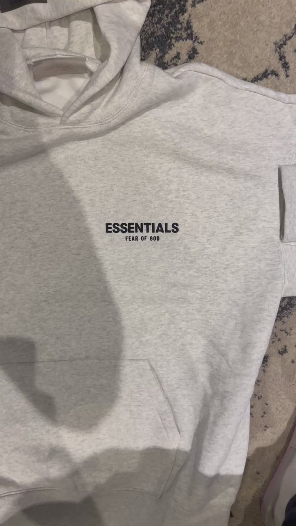 Fear Of God Essentials SS22 Hoodie -Light Oatmeal